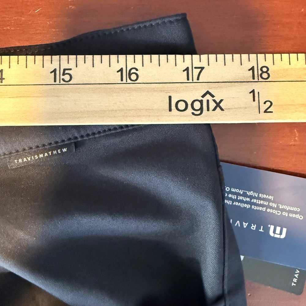 Travis Mathew Pants Mens 33 Black Open To Close 1MT435 Golf Performance Stretch - Picture 3 of 13
